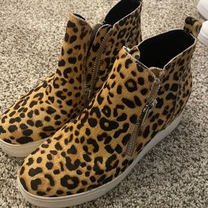 Leopard Steve Madden Sneaker Wedges